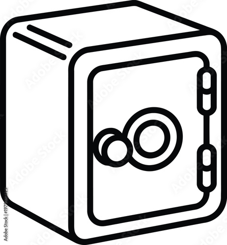 Steel safety deposit box for protecting cash and precious valuables in a home or office environment