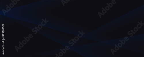 Black dark navy blue silver abstract pattern background. Geometric shape. Line triangle angle fold polygon diamond 3D. Color gradient ombre. Rough grain noise