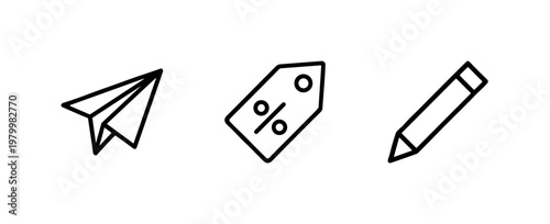 Professional e-commerce and online shopping line icon collection.