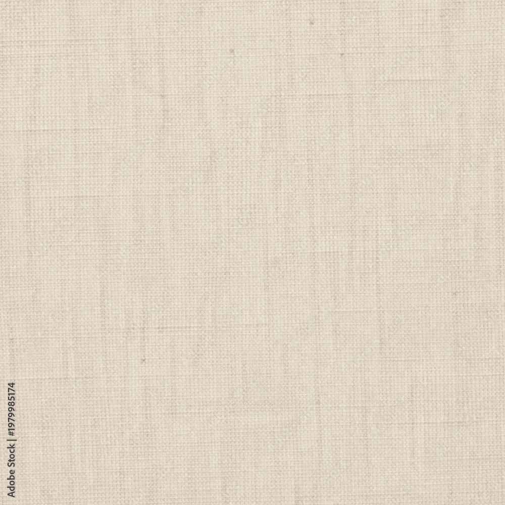 Fototapeta premium Beige linen fabric texture background, natural textile surface, neutral canvas backdrop