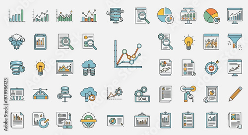 Business icons and symbols collection.