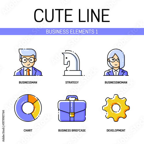 Business related icon set contains elements of strategy, development, chart, businessman and more. Flat filled outline style. Pixel perfect. Editable stroke
