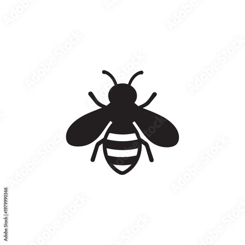 Farm bees icon silhouette vector design art illustration.