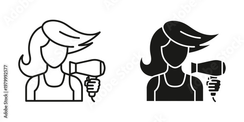 woman applying deodorant underarm hygiene personal care flat design vector illustration