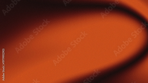 Abstract grainy gradient background with soft terracotta orange liquid fluid waves and vintage noise texture