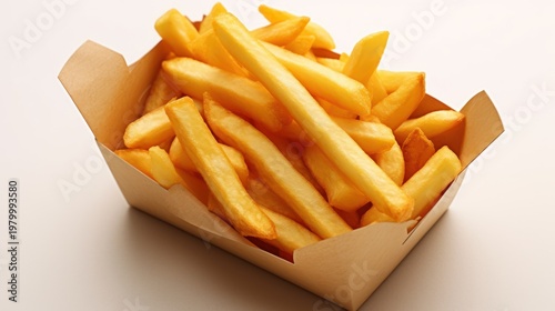 Satisfy your cravings with a box of perfectly golden and crispy French fries.