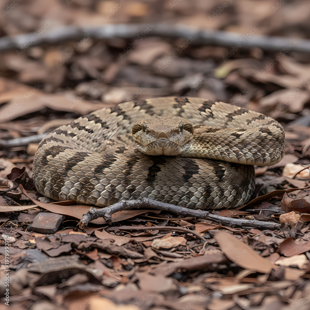 Obraz premium snake in the sand