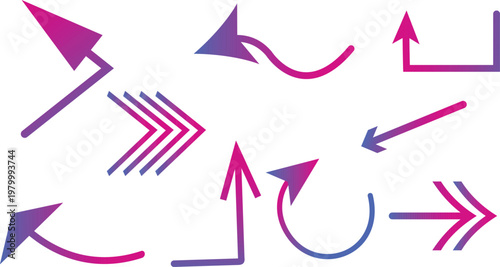 set of colorful arrows