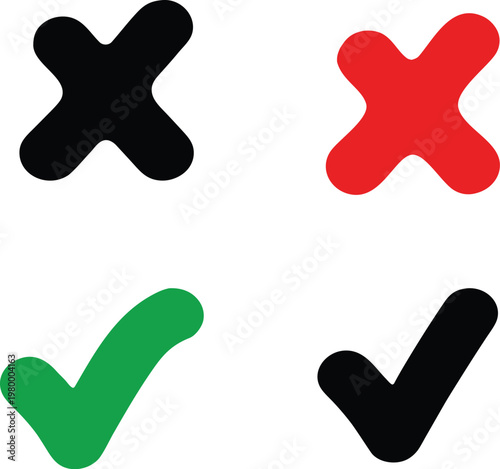 Check and Cross Marks – Correctness Symbols