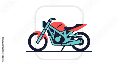Motorcycle Bike Vehicle Transportation Concept.