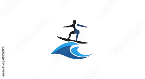 Man surfing on a wave board.