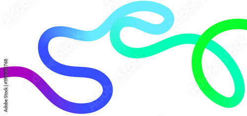 Color Abstract Line Pattern, Gradient Ribbon Background, Flowing Wave Shapes, Rainbow Line Design, Modern Vector Illustration.