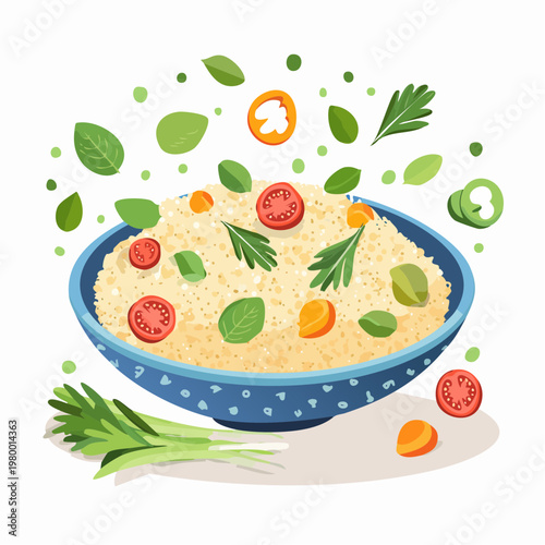 Couscous mit Gemüse und Kräutern