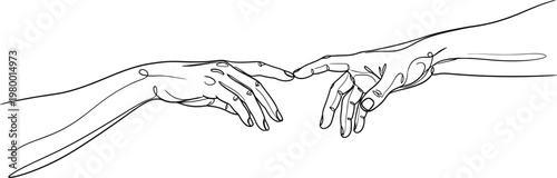 Touching hands a symbolic fathers day image representing connection love and generational bonds for dad
