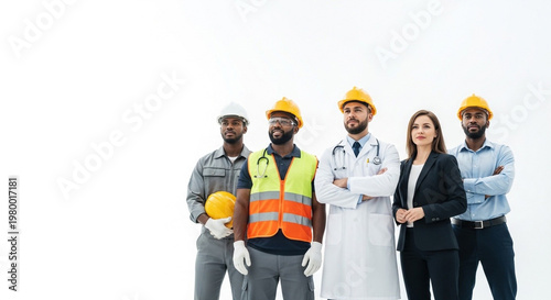 Unity in Labor: Diverse Professionals Representing Healthcare, Construction, and Business