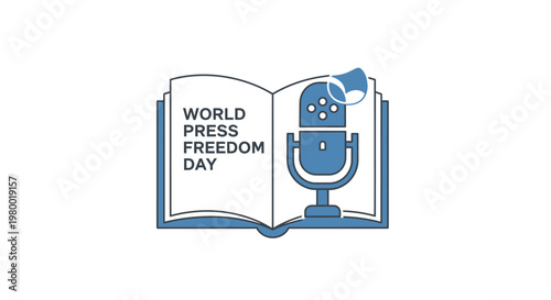 World Press Freedom Day Microphone Logo.