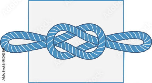 Abstract illustration of a nautical knot representing independence and strong connections, symbolizing unity and reliable entanglement