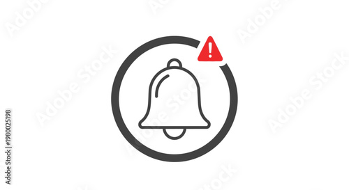 Notification Bell Icon Alarm Symbol.