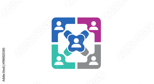 People Connecting Teamwork Partnership Unity.