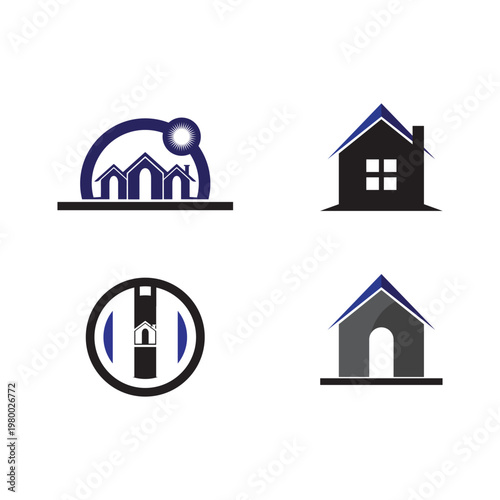 Building logo vector illustration design,Real Estate logo template, Logo symbol icon