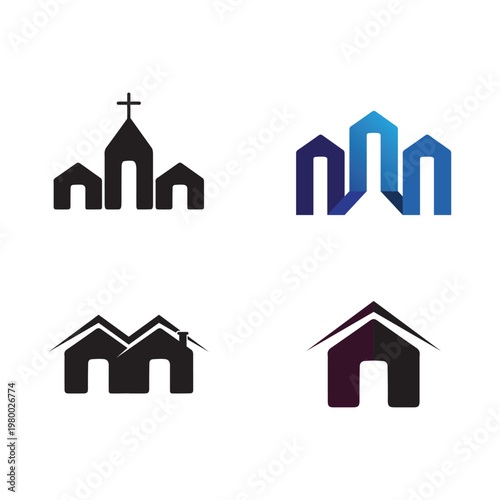Building logo vector illustration design,Real Estate logo template, Logo symbol icon