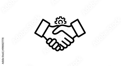 Handshake Business Partnership Agreement.