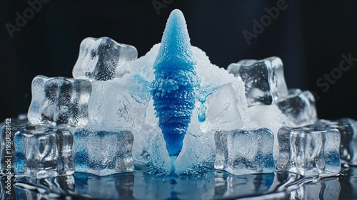 of Water Ice Melting and Dripping