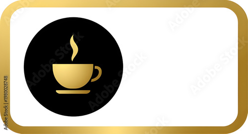 coffee cup, coffee icon, cup icon, golden cup, gold coffee, coffee mug, hot coffee, espresso cup, latte cup, cappuccino cup, cafe coffee, barista coffee, steaming coffee, coffee drink, beverage icon, 