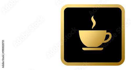 coffee, cup, coffeecup, mug, drink, beverage, cafe, espresso, latte, cappuccino, hotdrink, steam, aroma, caffeine, barista, cafehouse, golden, gold, luxury, premium, elegant, shiny, metallic, glow, br