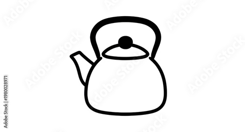 tea kettle illustration, kettle icon illustration, teapot icon illustration, tea icon illustration, hot drink illustration, kitchen utensil illustration, cooking pot illustration, boiling water illust
