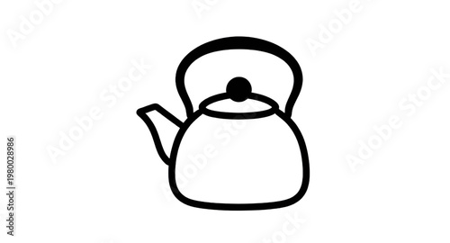tea kettle illustration, kettle icon illustration, teapot icon illustration, tea icon illustration, hot drink illustration, kitchen utensil illustration, cooking pot illustration, boiling water illust
