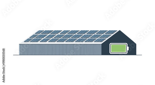Solar Panel Farm Energy Production.
