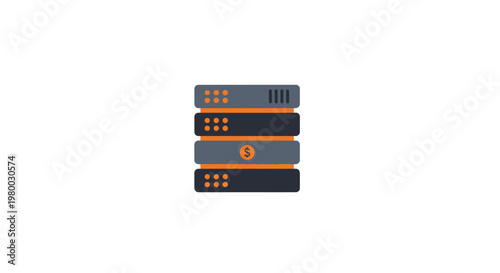 Stack of computer server hardware.