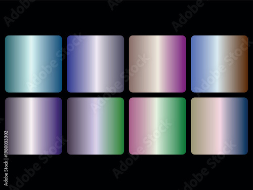 A colorful gradient palette with nine rounded squares