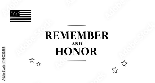 A patriotic vector graphic with American flag and stars