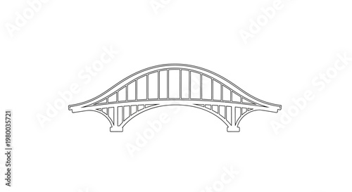Detailed illustration of a bridge structure.