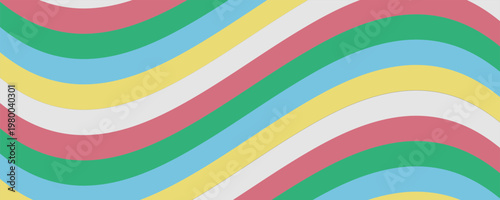 Disability pride flag. Color stripes representing a form of impairment,vector Eps10.