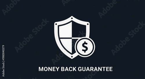 Financial guarantee offered with shield and money