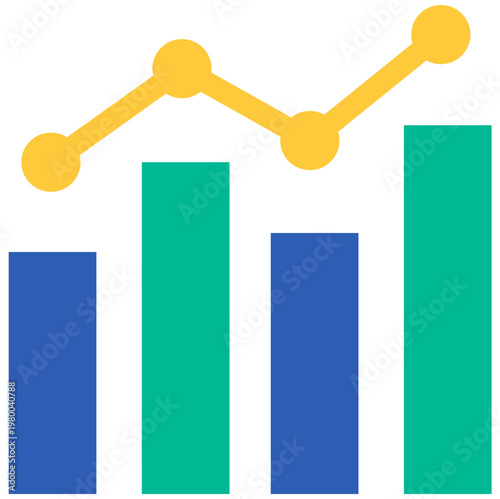 Business growth infographic elements set with bar chart and rising arrow, financial success and data analysis statistics collection - HGPCOSM01