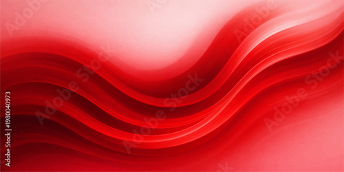 Red Abstract Silk Satin Wave Flow Background Design