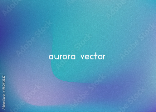 Aurora Light Gradient. Borealis Gradient Blur. Dreamy Finland Landscape With Magical Fog. Winter Norway Backdrop For Poster. Northern Aurora Light. Green, Blue And Purple Abstract Sky.