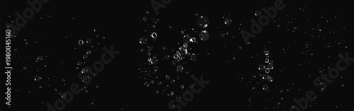 Effervescent aqua bubbles with realistic shine and fluid texture design.