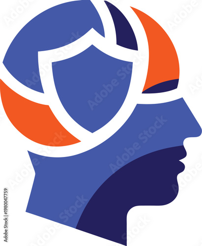 Adobe Illustrator Artwork Biometric Identification and Digital Security Minimalist Monoline Icon Set for Facial Recognition, Fingerprint Scanning, and Data Privacy.
