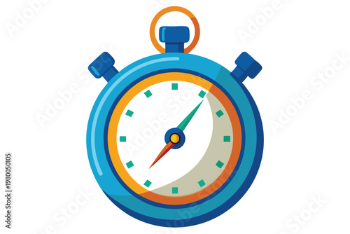 stop watch vector on white background