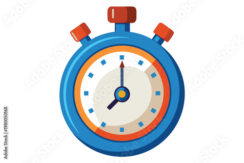 stop watch vector on white background