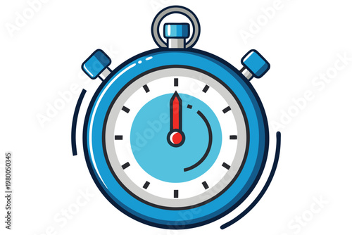 stop watch vector on white background