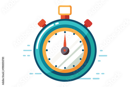 stop watch vector on white background