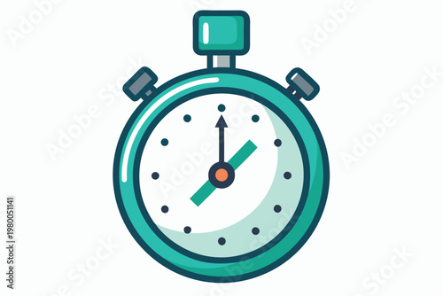 stop watch vector on white background