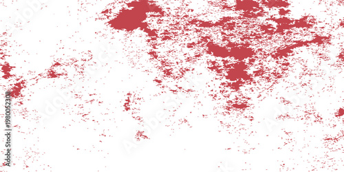 An abstract splattered red pattern against a pristine surface, offering a dynamic and artistic expression.