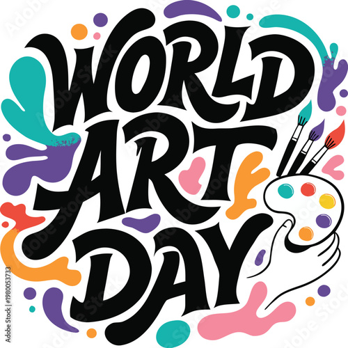 Colorful Palette World Art Day.eps